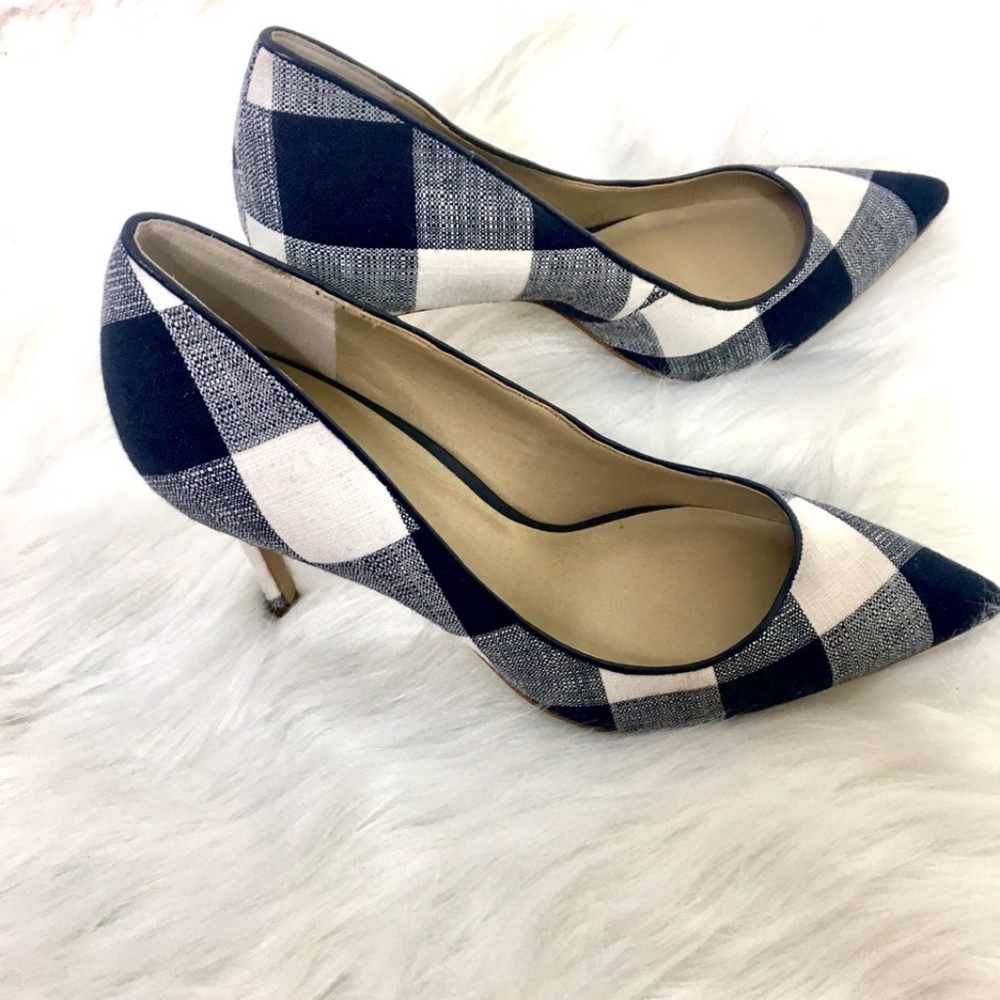 Ann Taylor Mila Gingham Pumps